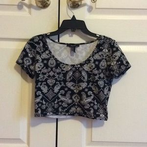 Patterned crop top